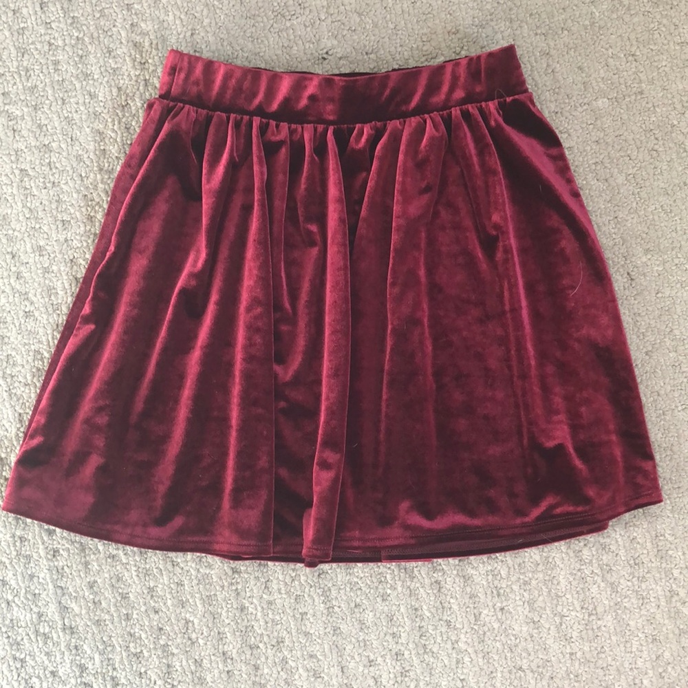 GARAGE suede skirt